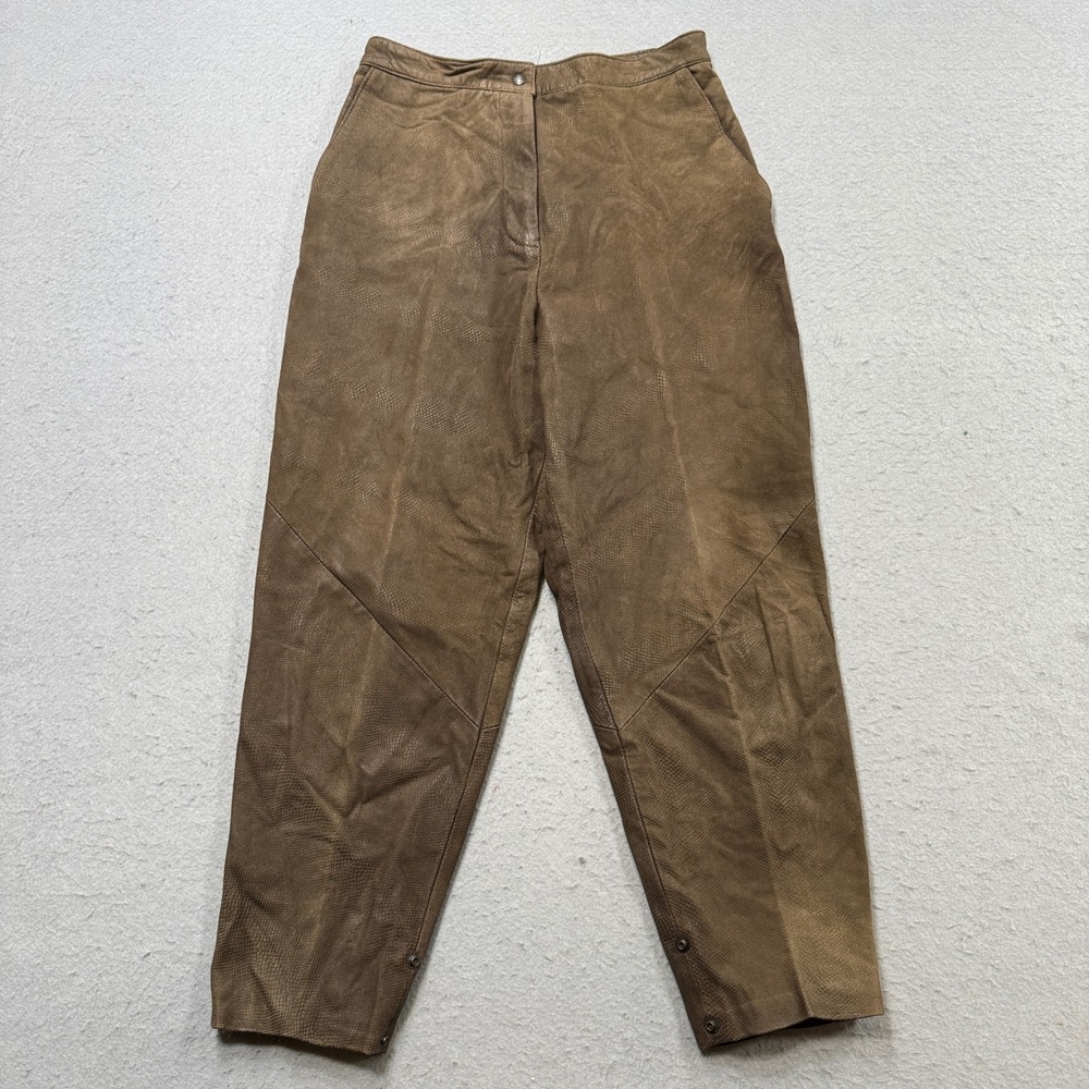 Vintage George Kiss Leather Pants Womens 28 Brown Maryse Roye Tapered Leg Canada